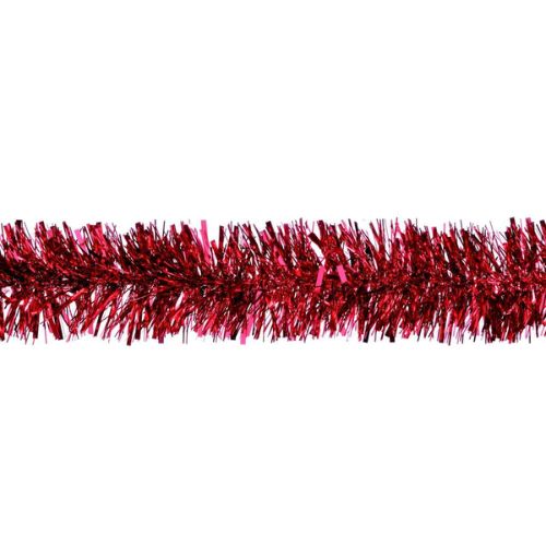 Chunky Red Christmas Tinsel 5 Metres - FabFinds
